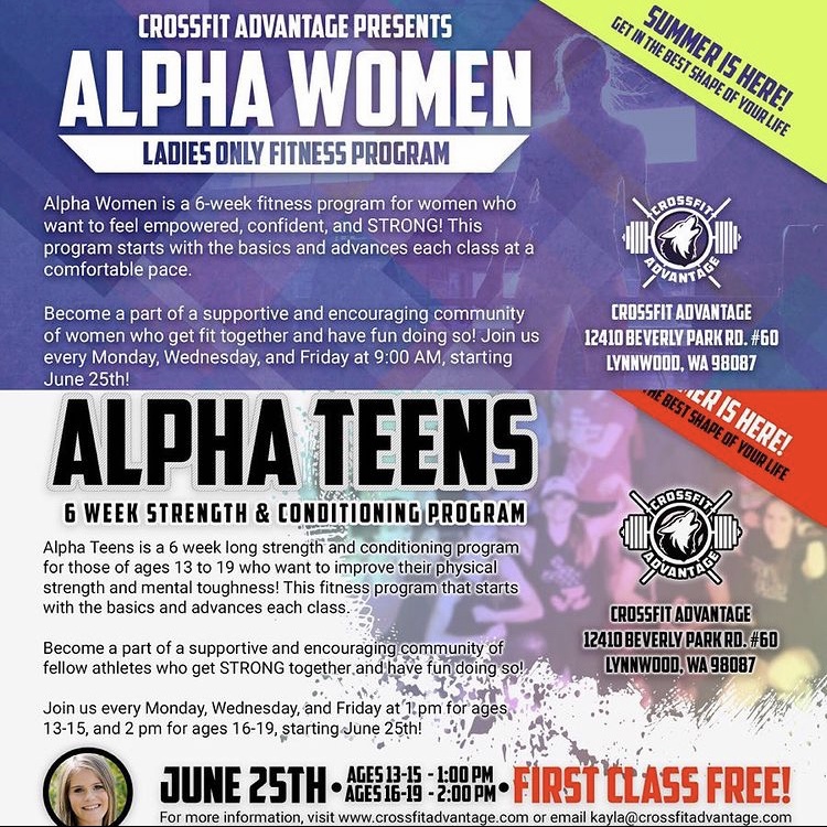 Coach Kayla Benson, CrossFit L2 Trainer and Weightlifting Trainer, and her Alpha Women and Teens Program. 